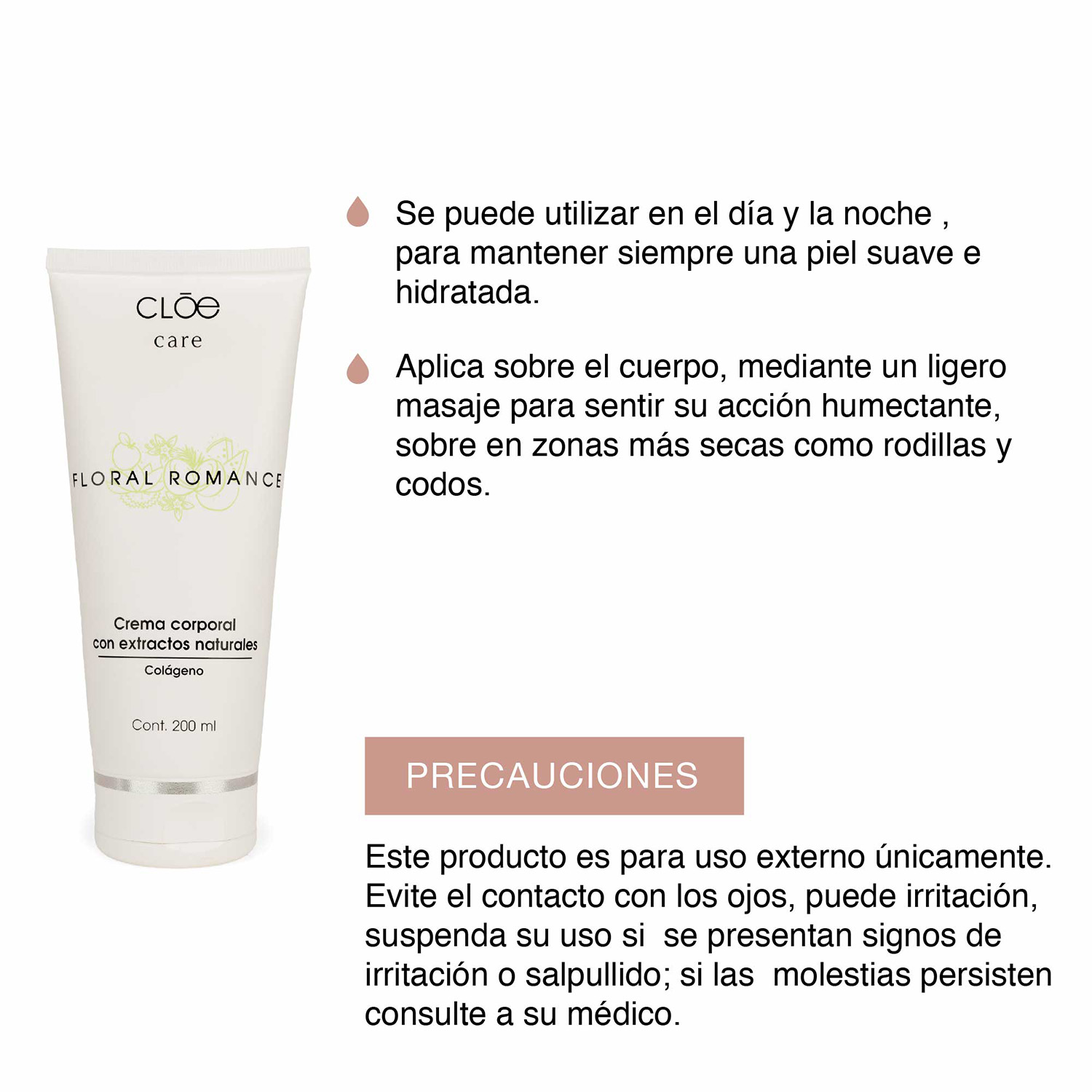 CREMA CORPORAL HIDRATANTE CON COLÁGENO (CREMA CORPORAL CON COLÁGENO)